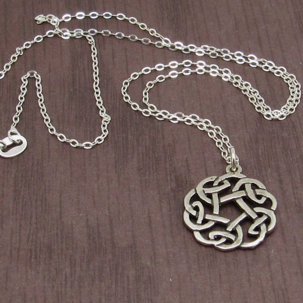 Sterling Silver Celtic Pendant With Chain